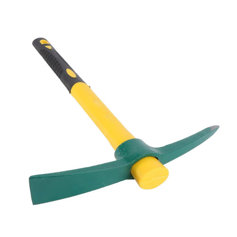 Plastic Clad Fiberglass Handle Garden Hoe 38 By 25 Cm Lightweight Easy To Use Yellow Durable Yard Planting Tool