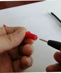 Two Piece Digital Multimeter Ribbon Probes Set With Insulated Leads And Back Probe Pins For Easy Circuit Testing Non Destructive Probes