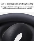 Pipe Insulation Foam Tube 3/8 Inch ID, 3/8 Inch Wall, 6 Feet Long Black EPDM Tubing, flexible and easy to bend.