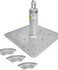 12 Inch Roof Anchor For Fall Protection, OSHA And ANSI Compliant, Galvanized Steel Roofing Anchor Point with screws