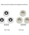 Durable Nylon 36-Tooth Gear Set 3 Pack 38mm Planetary Drive Gears For Electrical Motors And Clutch Systems, new and old models shown