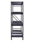Heavy Duty Steel Shelving Unit with Badass Strength and Four Wire Shelves Features Industrial Grade Construction and Adjustable Levels for Garage Warehouse Storage 77X24X72 Inches, front view.