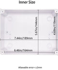 Inner dimensions of the Heavy Duty Junction Box With Ten Open Slots IP65 Waterproof Dustproof ABS Plastic Project Enclosure Wall Mount Electrical Panel For Diy Guys And Pros With No Sweat Install White.