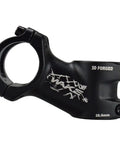 Dope 31.8mm Mountain Bike Stem 60mm Length 25 Degree Rise Aluminum Alloy Black Short Handlebar Stem side view