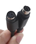 Premium Black Male To Female Round Port Extension Cord Featuring Rock Solid Nickel Contacts And Full Copper Core for synth connections.