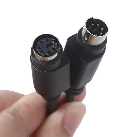 Premium Black Male To Female Round Port Extension Cord Featuring Rock Solid Nickel Contacts And Full Copper Core for synth connections.