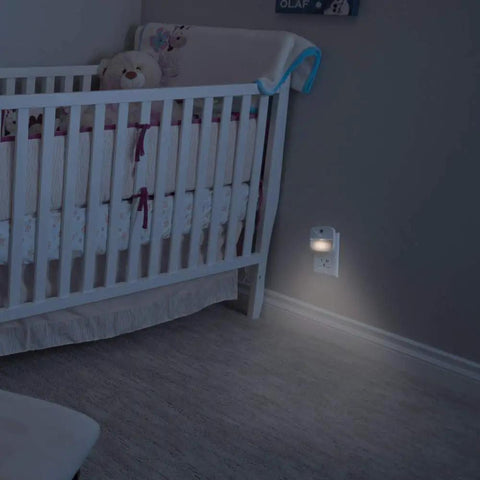 Nursery with No Fuss Wall Plug In LED Night Light With Dusk To Dawn Sensor Auto On Off For Hallways Kitchen Bathroom And Bedroom 6 Pack