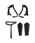 Men's Medieval Viking Gladiator Armor Set With Shoulder Pauldron Bracers Arm Guards Belt One Size Adjustable For Cosplay And LARP