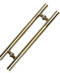Heavy Duty Stainless Steel Glass Door Push Pull Handle For Office Hotel And Barn Sliding Doors Round Tube Grip In Polished Finish