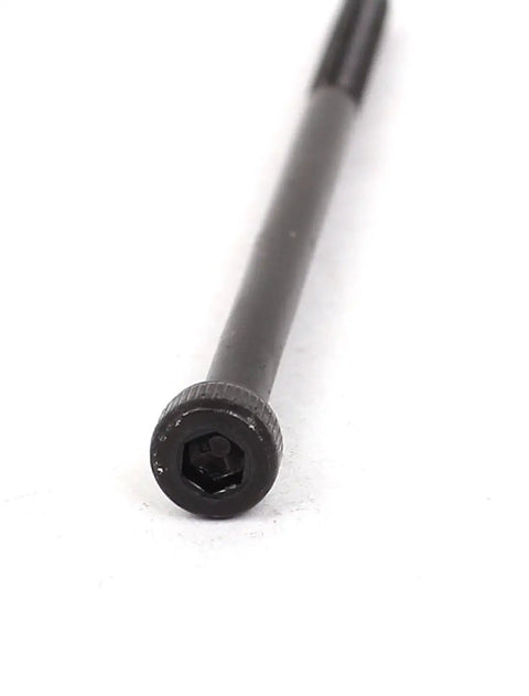 Close-up of Top Shelf M3x60mm Hex Socket Screws With Matte Black Finish, high strength alloy steel for DIY builds.