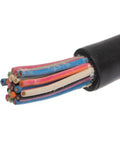 SOOW Portable Cable 18/20 AWG, 20 Conductors, 600V Black Flexible Electrical Wire, 50 Feet, Oil Resistant Insulation, 0.030 Inch Thick, Heavy Duty Industrial Grade Cable for Outdoor And Workshop Use stripped wire end