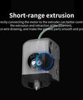 Short-range extrusion mechanism for 3D printers with 36 tooth helical gear, compatible with Lab X1 X1C P1P P1S series.