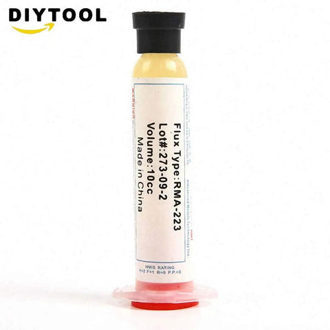Solder Paste 10cc Flux Grease RMA223, syringe tube for microelectronics repair