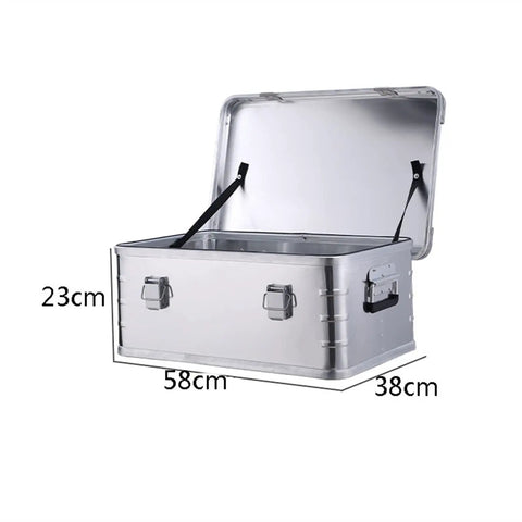 Portable Aluminum Tool Box Case For Handyman Tools Test Instruments Cameras And Parts Compact Hard Case Organizer open view