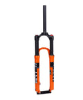 Mountain Bike Front Suspension Fork 27.5 Inch Air Suspension Magnesium Alloy Damping System Orange Trail Ready Lightweight Shock Absorption