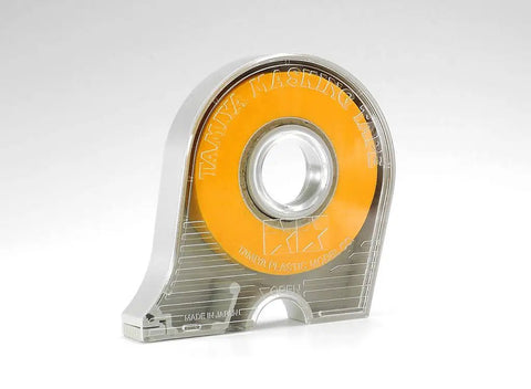 Must Have Masking Tape Set 6mm And 10mm With Cutter Case Thin Precision Painter Tape in yellow case on white background