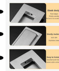 2 Pack Brushed Nickel Sliding Closet Door Handles Recessed Flush Finger Pulls 5.9 Inch Long For Sliding Barn Doors And Cabinets