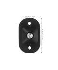 4pcs Small Furniture Adhesive Swivel Caster Wheels, black plastic swivel wheel base, 2.8cm x 4.5cm size with metal bearing.
