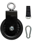 Heavy Duty Pulley Cable System For Home Gym With 360 Degree Rotation Quiet Bearings Lifting Pulley Block Nylon Wheel Carabiner Buckle