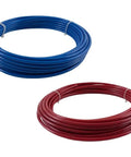 3/8 Inch SAE J844 Nylon Air Brake Tubing 100 Feet, Red and Blue, DOT Approved, Heavy Duty Pneumatic Air Line Hose Coils