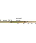 Heavy Duty 32 Inch Rear Axle Kit with detailed measurements
