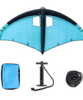 Handheld Inflatable Wing Foil Kite for Wind Wing Foiling with storage bag, dual airbag surf wing, accessories included
