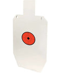 66 Percent IPSC Silhouette Target Plate 19.75 Inch 11.5 Inch 0.5 Inch NM500 Steel For Outdoor Range Use with red bullseye