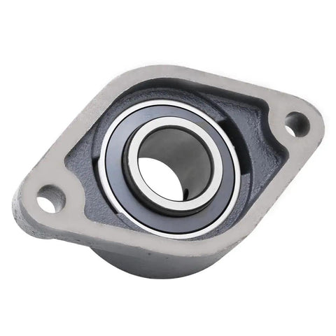 Two Pack Flange Mounted Cast Iron Bearing With 1 3 8 Inch Bore, Two Bolt Flange Style, UC20722 Compatible With UCFT20722 And FT207