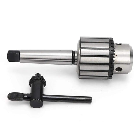 Heavy Duty 40 Steel Drill Chuck With MTA3 B22 Handle, showcasing 5 to 20mm clamping range for industrial drilling.