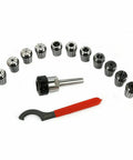 11 Piece ER32 Collet Set With MT2 Shank For Milling Machines Pro Grade Precision 0.0005 Tolerance Hardened Alloy Spring Steel Kit