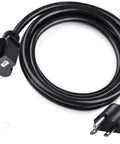 Heavy Duty 20 Foot NEMA 6-15P 6-15R Power Extension Cord 240V For Air Conditioners LED Grow Lights Digital Ballasts 14 AWG SJTW UL Listed 15 Amp Rating