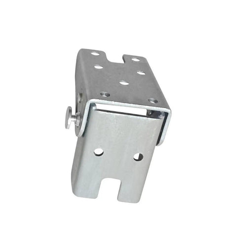 Beefy Heavy Duty 90 Degree Self Locking Folding Sofa Bed Hinge Set galvanized steel side view