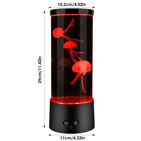 Lava Lamp Style Night Light With 16 Color Changing RGB LEDs, Gradient Illumination For Calm Bedroom Vibes, Aquarium Tank Or Desk Decor