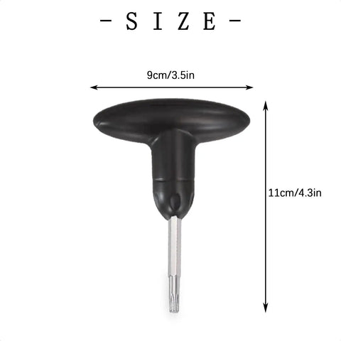 Lightweight Golf Torque Wrench Tool For Club Installations, Easy Adjustment And Removal Of Driver Shaft Adapters, Precise Hex Socket Design