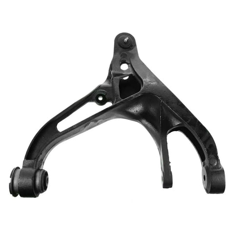 Heavy duty front control arm for Dodge Ram 1500, part of 8 piece steering suspension kit, designed to banish death wobble.