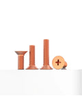 Premium Pure Copper Countersink Screws Flat Head Phillips Drive assorted sizes for dependable electrical grounding and shop repairs.