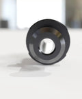 Front view of Cat50 Style C Pull Stud Retention Knob With Coolant Hole For Heavy Duty Machining 1-8 Inch Thread Alloy Steel Hardened To Hrc 58