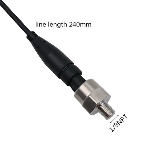 Beefy 150 PSI 1/8 NPT Pressure Transducer Sensor for Cars Autos Motorcycles and Boats Stainless Steel Oil Pressure Transmitter