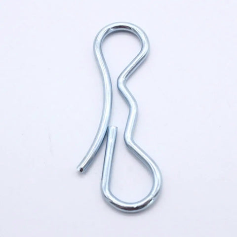 Solid 5Pcs Alloy Steel Cotter Pins Bow Tie Style Locks For Industrial Science Projects Compact, Sturdy And Easy Install Quick Fix Solution, close-up of a single pin.