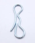 Top Notch 5-Piece Alloy Steel Cotter Pins With Strong Stability And Portable Design showing a silver split pin for securing bolts.