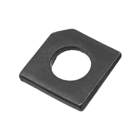 Heavy Duty 304 Stainless Steel Beveled Square Washers M10 for Channel Steel Shim Leveling, side view showing beveled edge