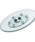 Tempered Glass Lazy Susan Turntable With Aluminum Swivel Bearing, Transparent Round Serving Tray For Banquets And Home Dining, 100cm Diameter