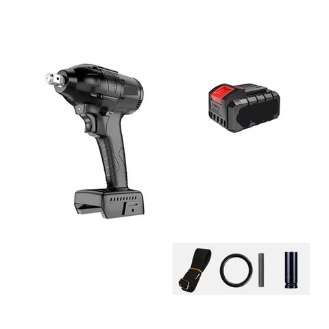 Gangsuqd Brushless Impact Wrench, High Torque Cordless Electric Power Tool with battery and accessories for repairs and projects.