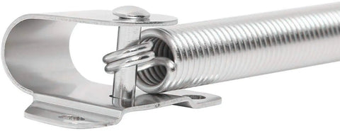 Built Tough 2 Pack Boat Hatch Lift Springs Marine Grade 316 Stainless Steel Heavy Duty Lid Support Kit close-up detail.