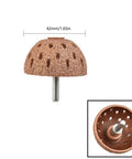 Heavy Duty Tire Grinding Head Made From Tough Alloy For Coarse Polishing And Wear Resistant Deburring On Tires With High Precision Buffer Ball Tool 42mm head with a steel shank for tire polishing.