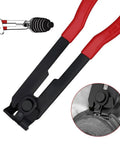 Go To CV Joint Axle Boot Clamp Pliers Tool With 20 Crimp Bands, showing red-handled pliers for automotive use