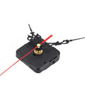 Quartz DIY Wall Clock Movement Mechanism Replacement Kit Battery Operated For Repair And Upgrade Black Finish Clock Hands