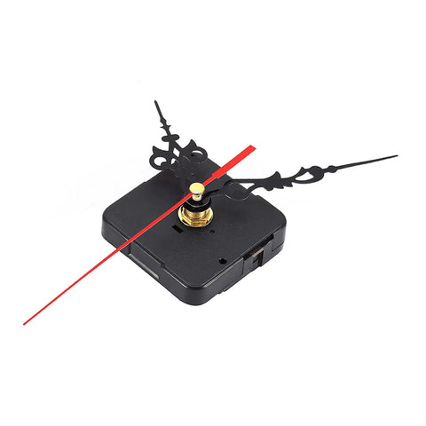 Black DIY Quartz Clock Movement Replacement Kit With Easy Install Tools, 1.5V AA Battery Powered Mechanism for Watch Makers