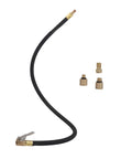 Universal 60CM Tire Inflator Hose With Quick Connect Valve Adapter For Cars Trucks And SUVs Featuring Rock Solid Reinforced Rubber Rated Up To 300 PSI Max Pressure For No Fuss Inflation At Home Or Shop And Save Time Driving Today. 60cm rubber hose with brass quick-connect adapters