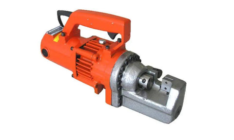 Ccti Portable Electric Hydraulic Rebar Cutter Machine For Steel Rods Up To #7 7/8 Inch Grade 60 showing compact design and orange color.